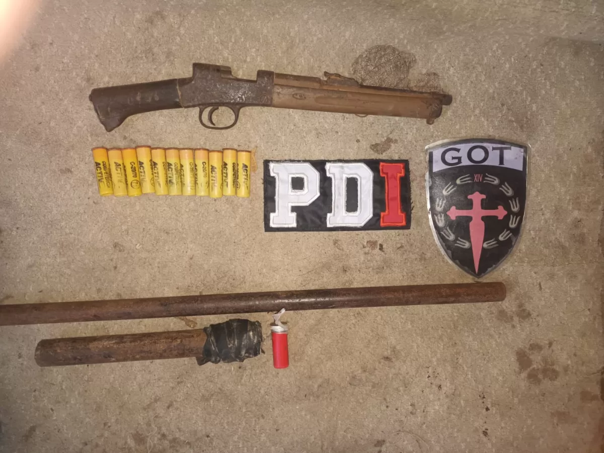 Allanamientos, armas y elementos robados: dos detenidos tras una investigación de la PDI