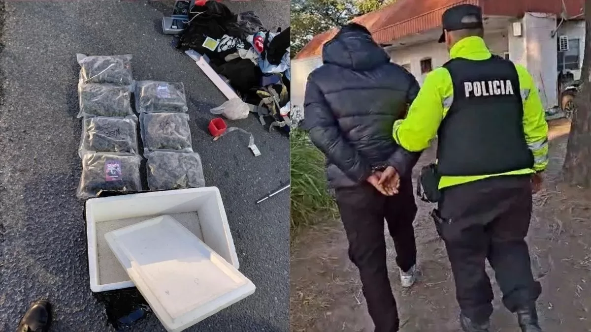 Detuvieron a un hombre con casi dos kilos de marihuana durante un control en la autopista