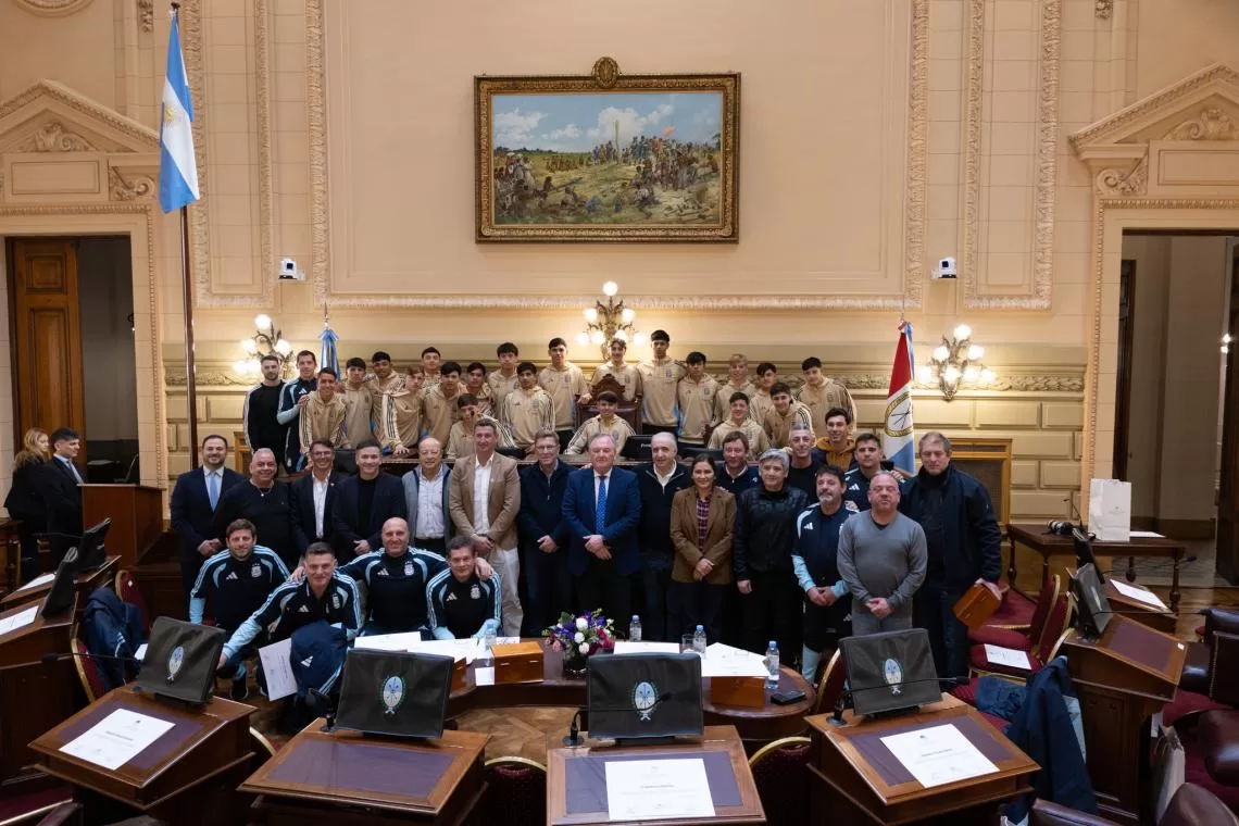 El Senado reconoció a la Selección Argentina Sub 15 y a la AFA