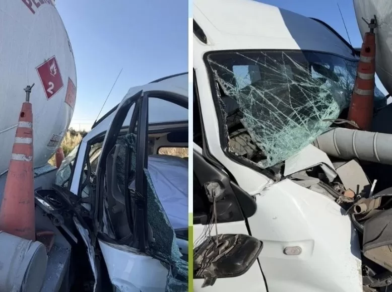 Murió un conductor tras chocar contra un camión cisterna en la autopista