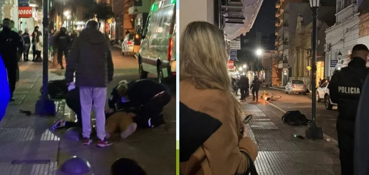 Murió un motociclista tras chocar contra un peatón en el centro santafesino