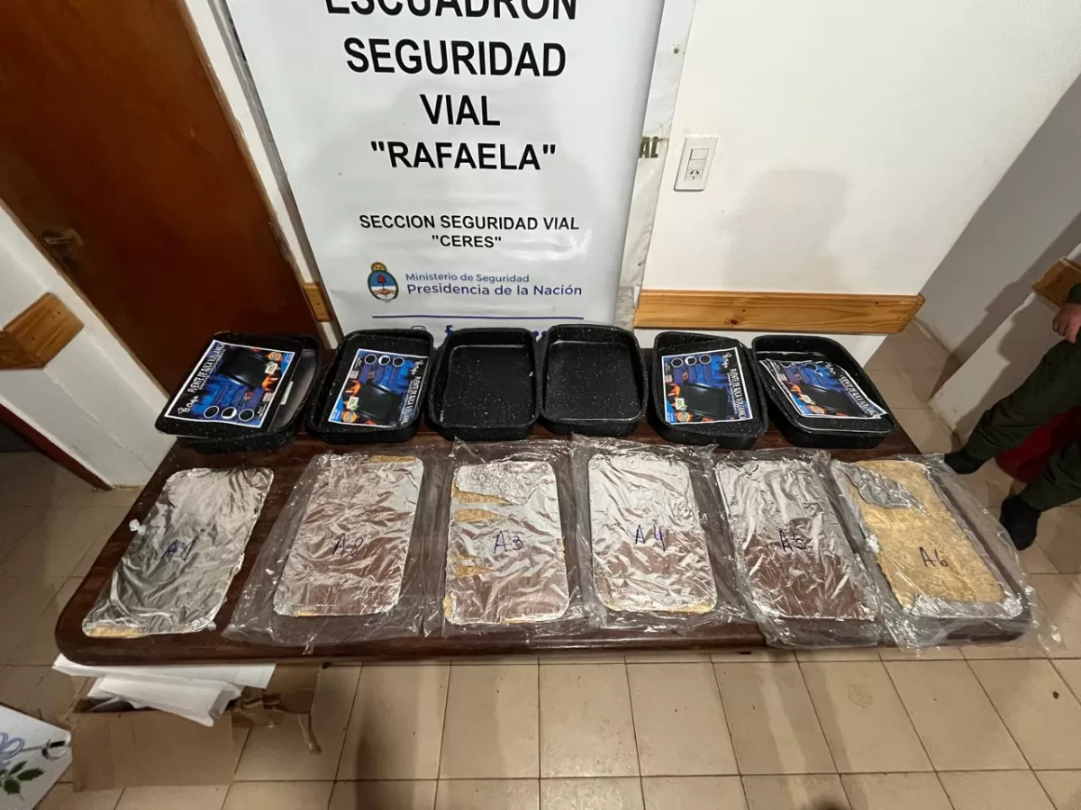 Secuestran más de 20 kilos de pasta base en un micro de larga distancia en Rafaela